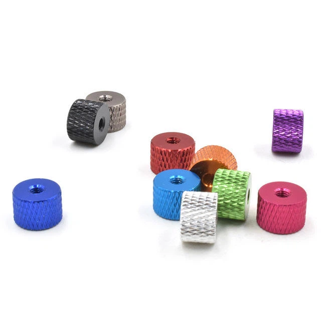 Customized M3 M4 M5 M6 CNC Aluminum Knurled Thumb Nut