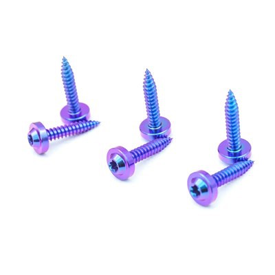 New GR5 Titanium Plum Head Self Tapping Screw M3 M4 M5 M6 Galvanized Drill End Self Tapping Screw Titanium Bolt For Motorcycle
